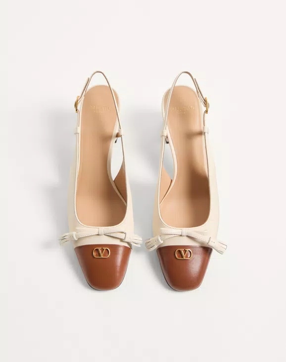 Valentino Valet Du Roi Kidskin Slingback Pumps 60Mm - Image 5